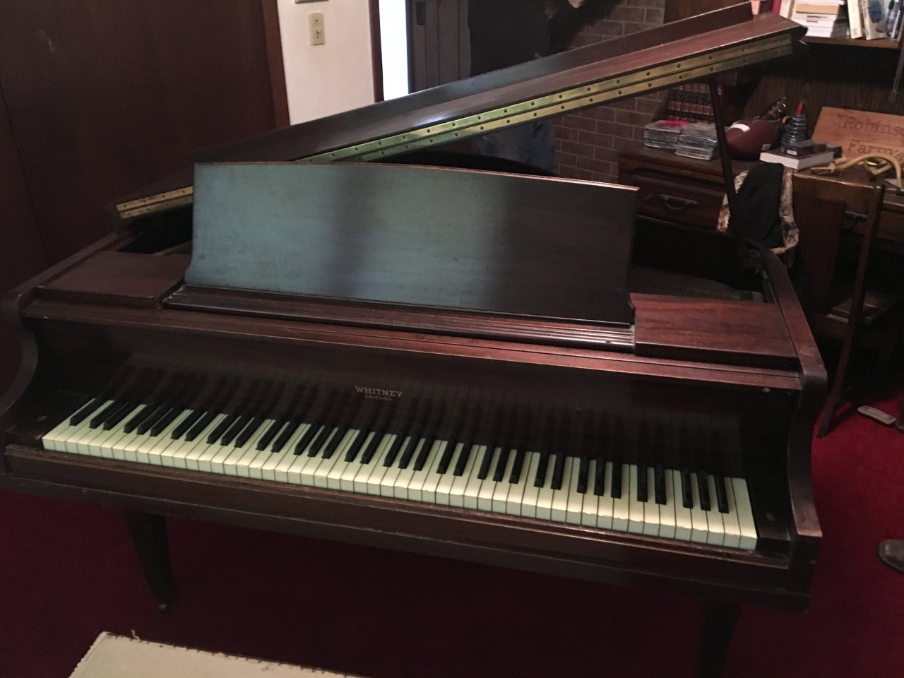 whitney piano serial number